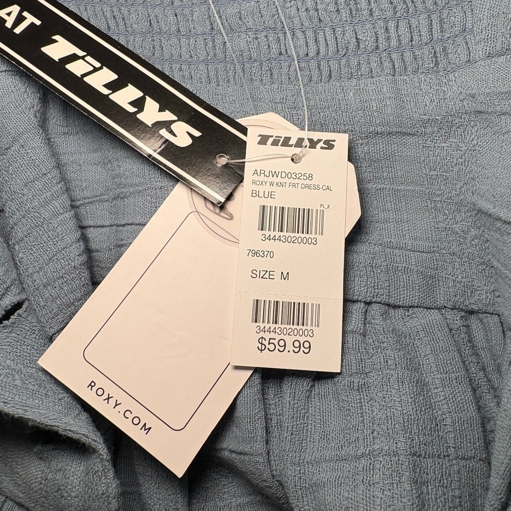 Roxy Cali Sun Dress Light Blue Women’s Medium NWT - Picture 6 of 14